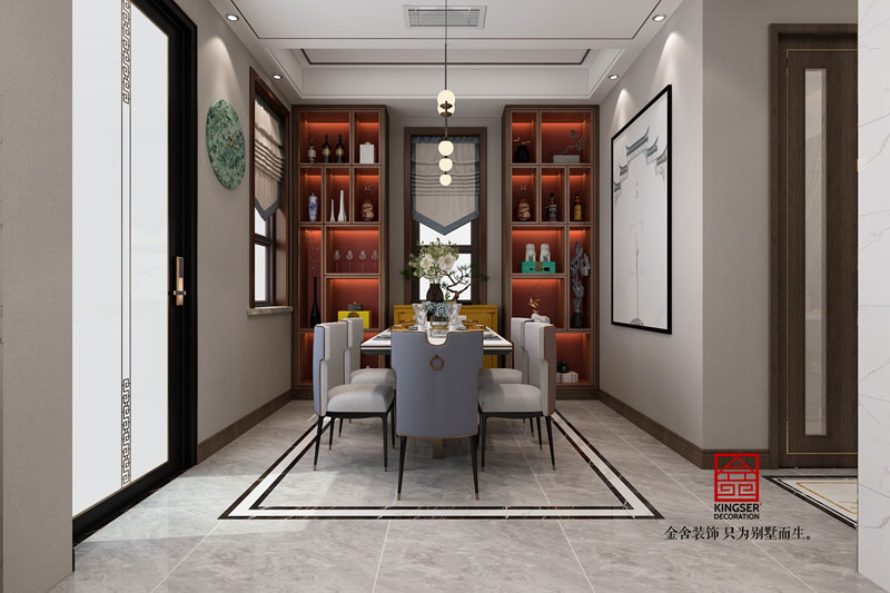金舍裝飾大者300平別墅新中式風格設計作品