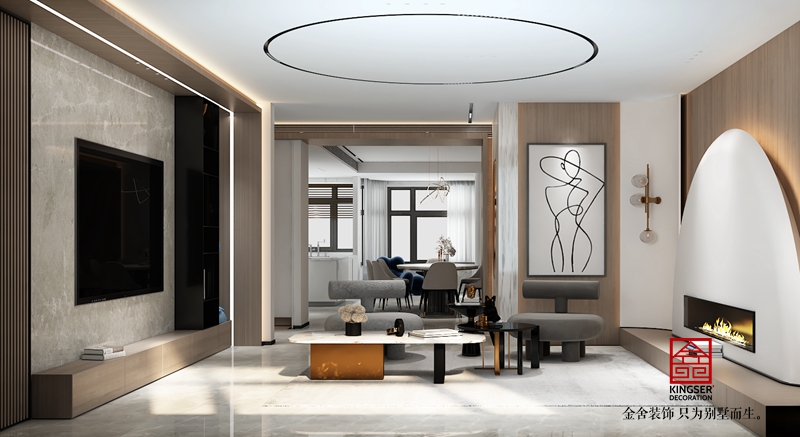 榮盛華府200現代風格效果圖