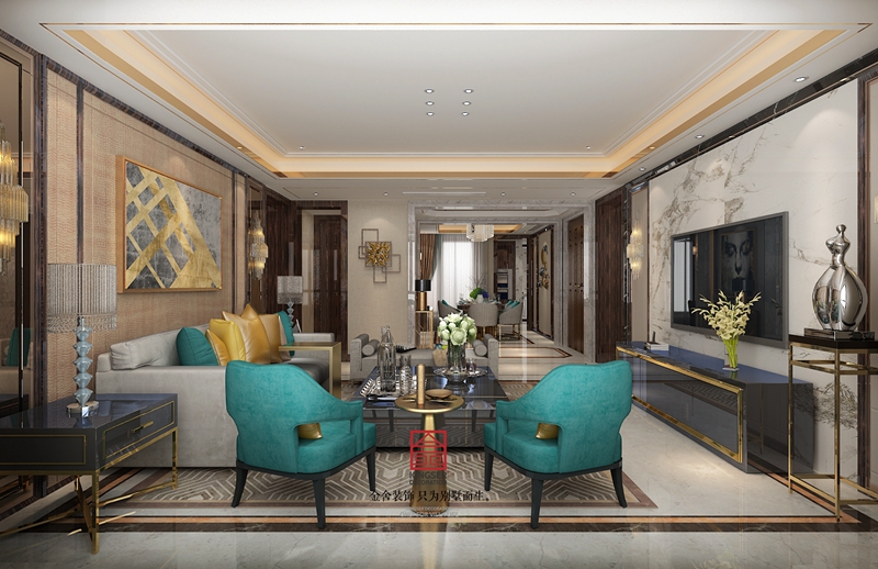 天山九峰290平港式風格設計效果圖