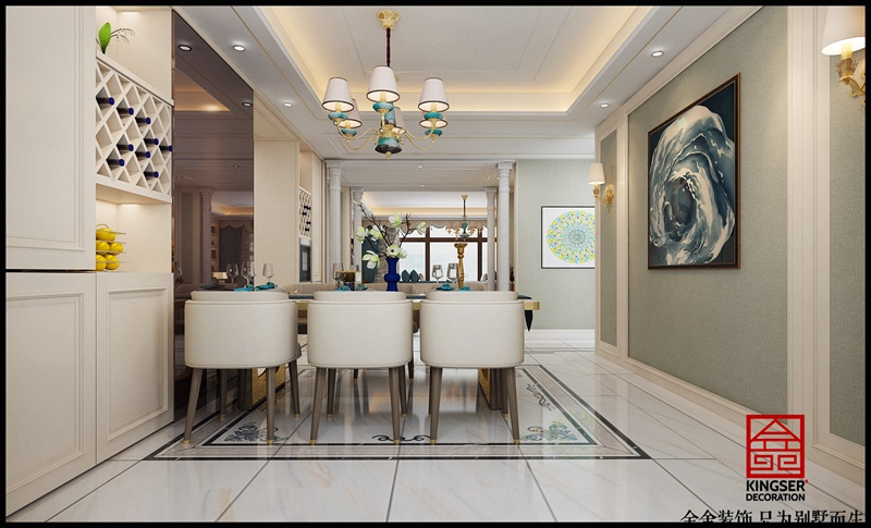 榮盛華府237美式風格效果圖