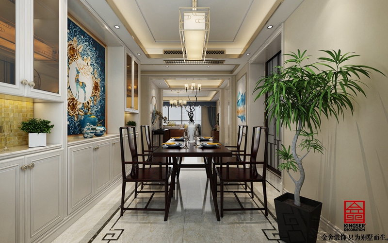 榮盛華府215新中式風格效果圖