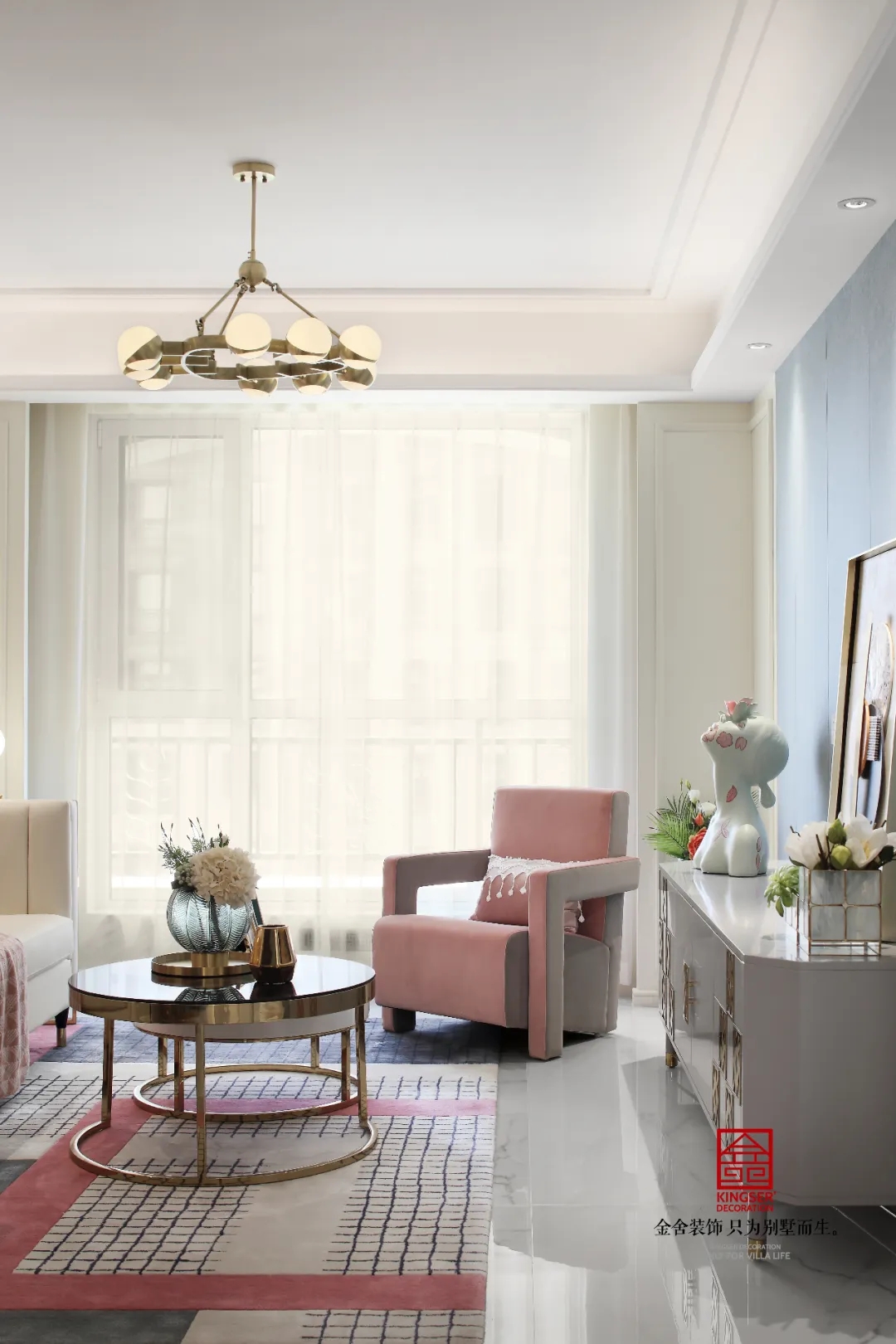 金舍裝飾現(xiàn)代輕奢實(shí)景作品
