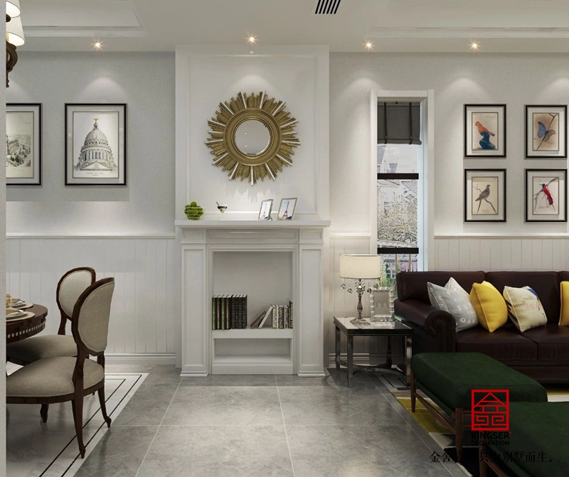 碧桂園180連拼現代簡歐風格效果圖