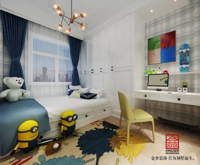 碧桂園180連拼現代簡歐風格效果圖