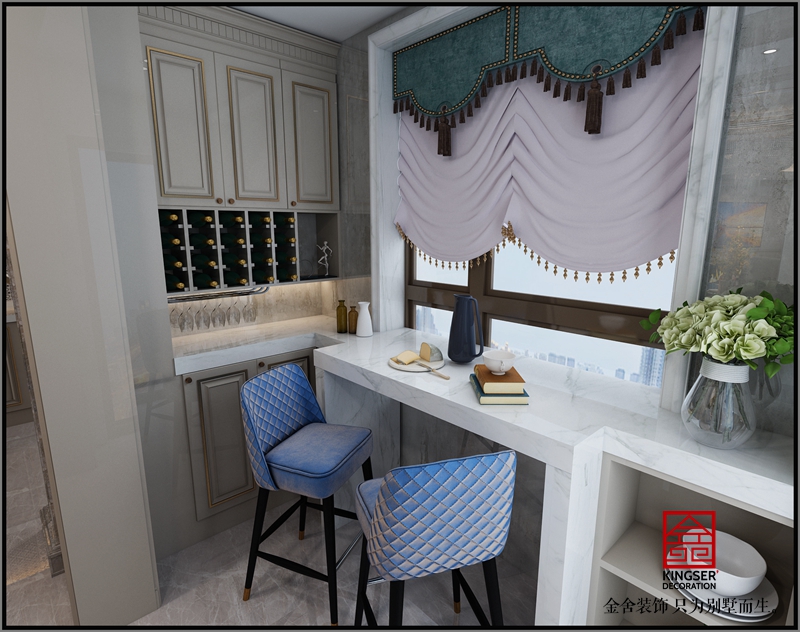 中冶德賢公館160輕奢風格效果圖