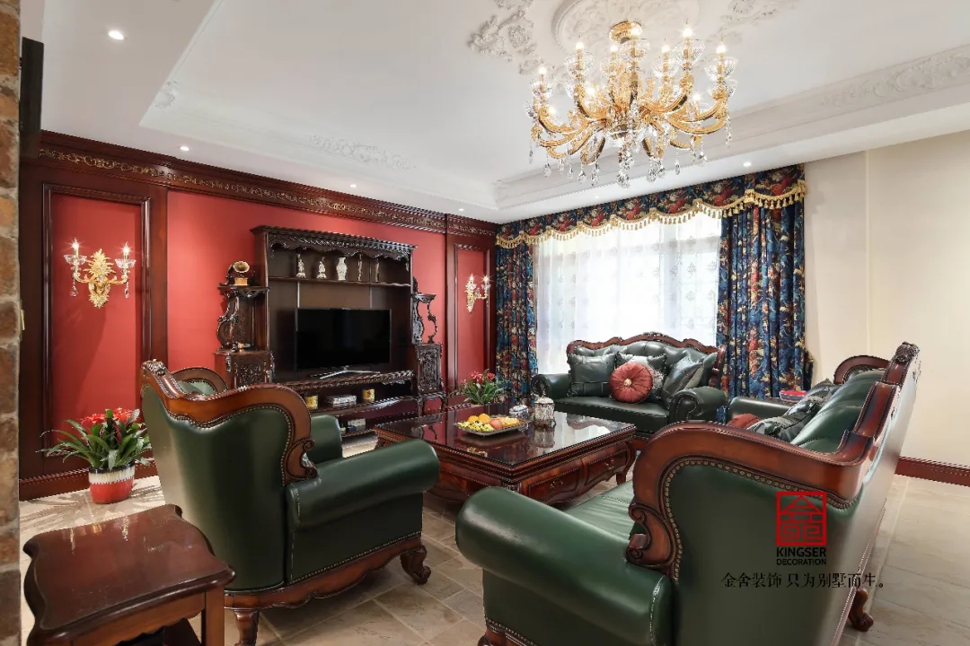 金舍裝飾上山間400平美式風(fēng)格實(shí)景作品