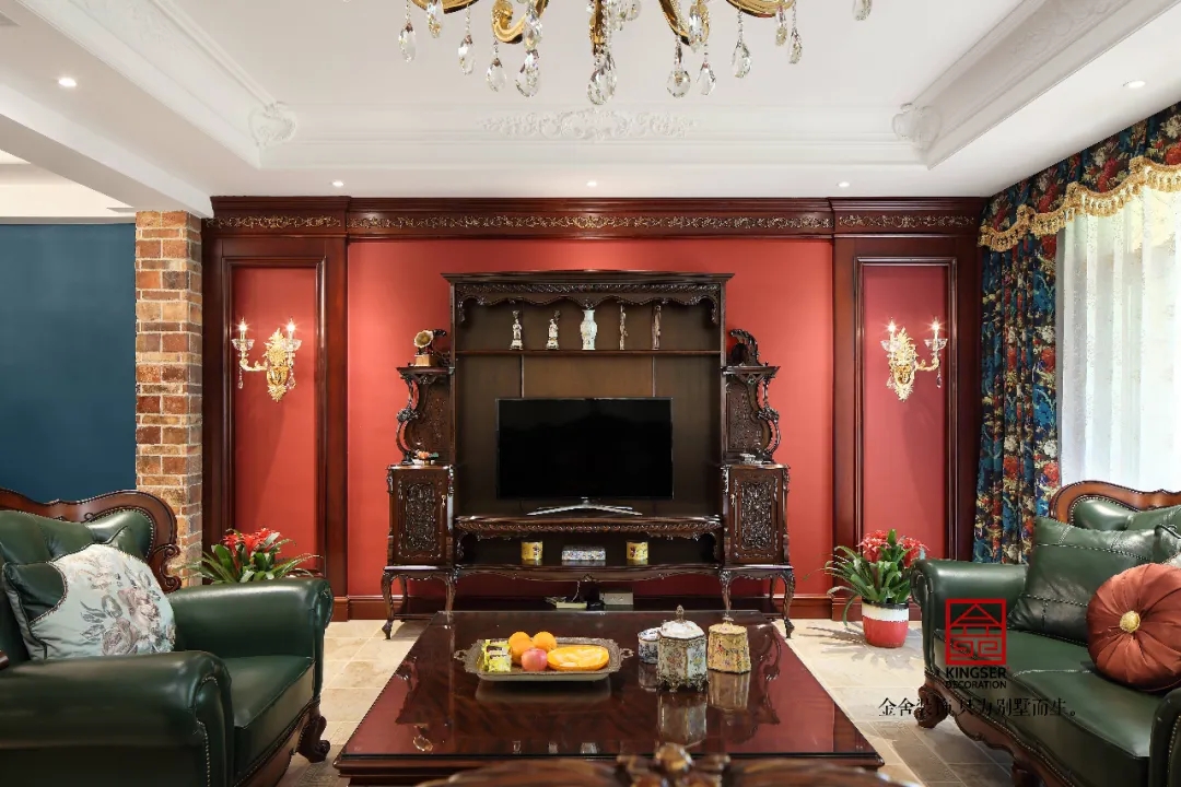 金舍裝飾上山間400平美式風(fēng)格實(shí)景作品