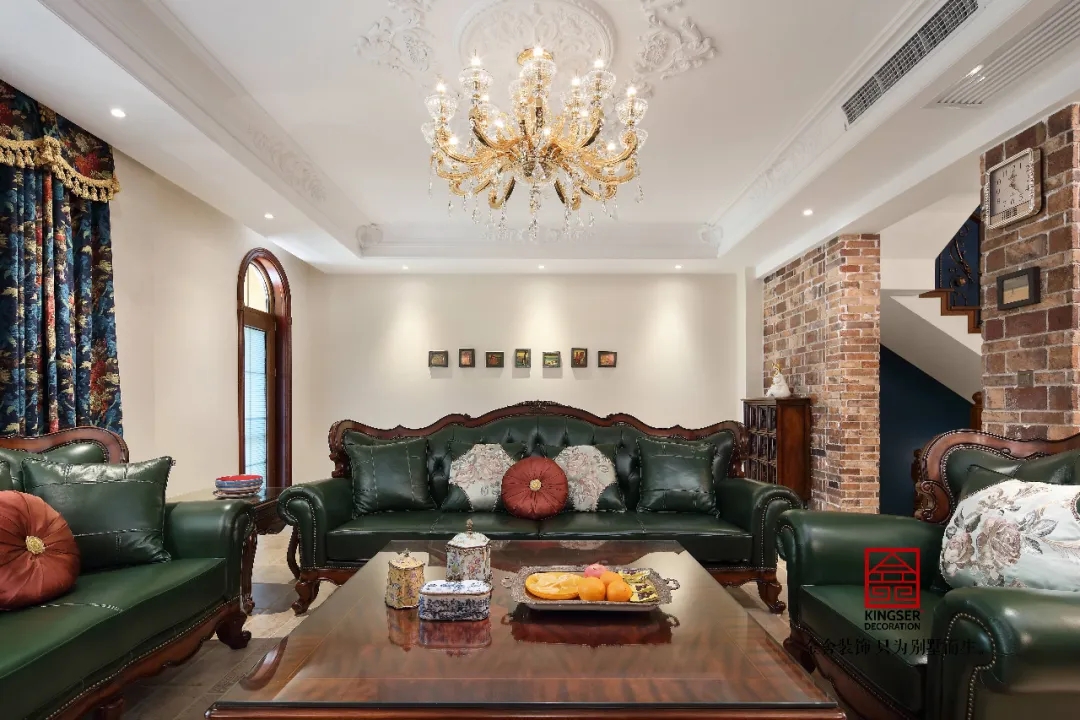 金舍裝飾上山間400平美式風(fēng)格實(shí)景作品