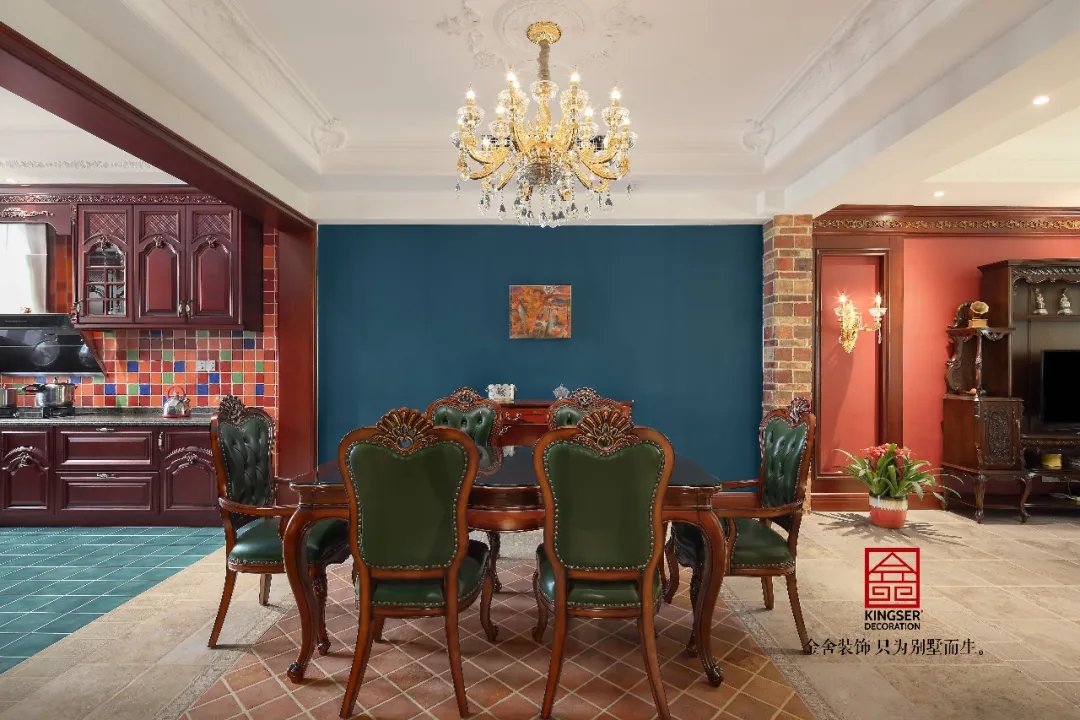 金舍裝飾上山間400平美式風(fēng)格實(shí)景作品