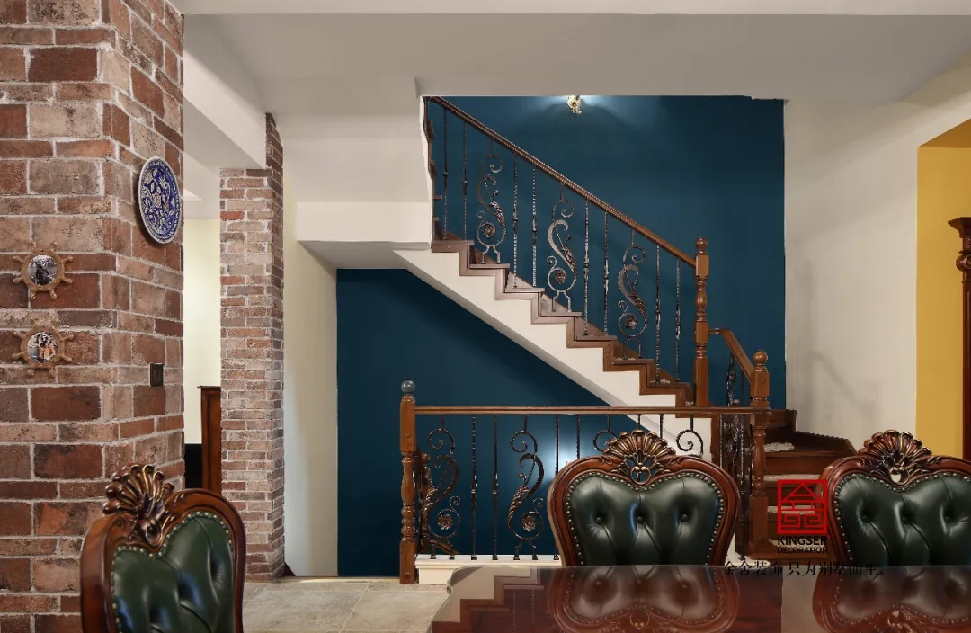 金舍裝飾上山間400平美式風(fēng)格實(shí)景作品