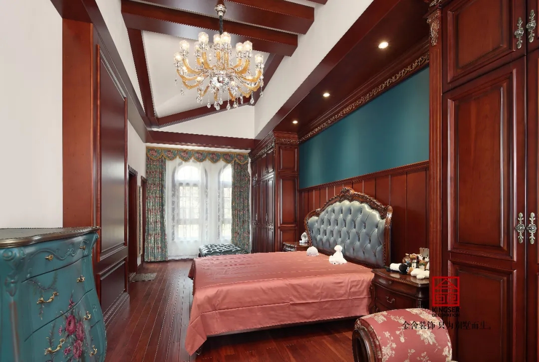 金舍裝飾上山間400平美式風(fēng)格實(shí)景作品