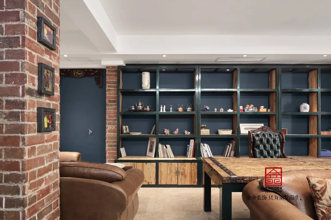 金舍裝飾上山間400平美式風(fēng)格實(shí)景作品