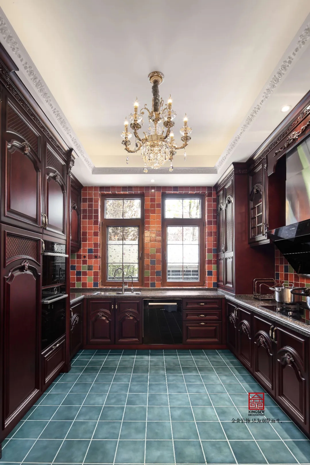 金舍裝飾上山間400平美式風(fēng)格實(shí)景作品