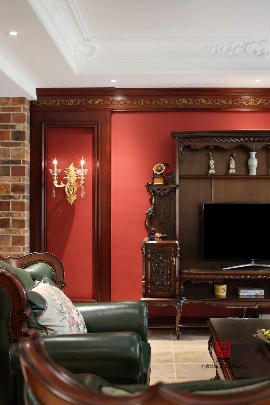 金舍裝飾上山間400平美式風(fēng)格實(shí)景作品