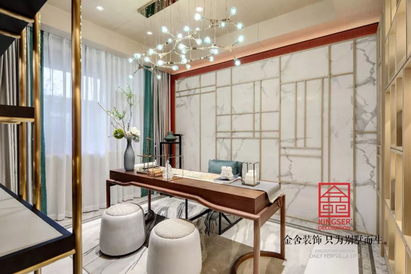 唐宮原著樣板間400平米中式風格裝修實景圖