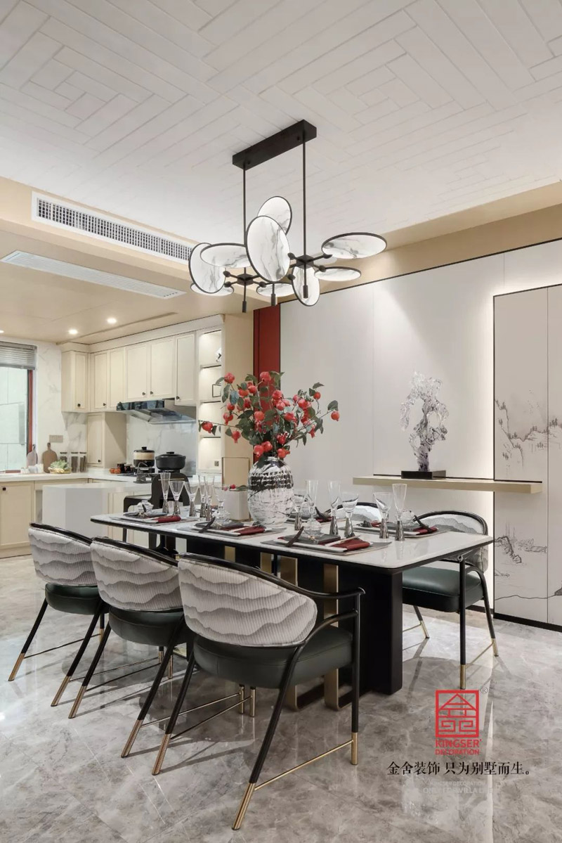 唐宮原著樣板間400平米中式風格裝修實景圖