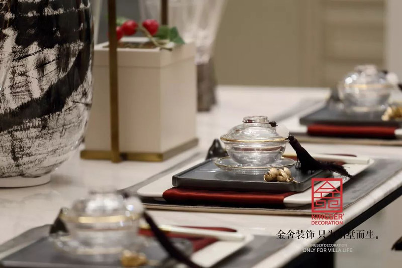 唐宮原著樣板間400平米中式風格裝修實景圖