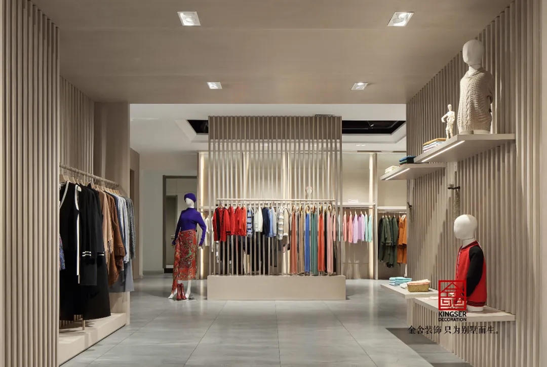金舍裝飾服裝店工裝500平北歐風格實景案例