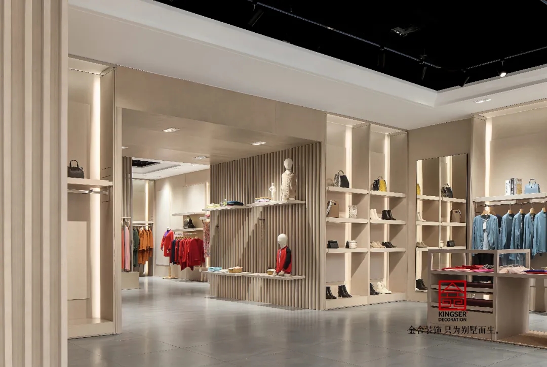 金舍裝飾服裝店工裝500平北歐風格實景案例