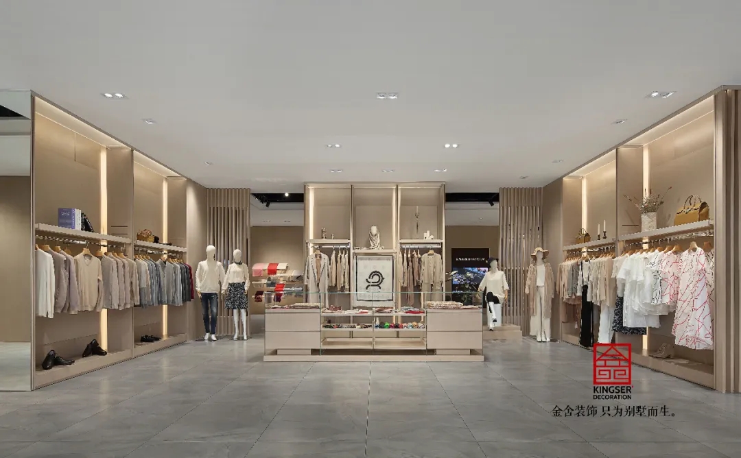 金舍裝飾服裝店工裝500平北歐風格實景案例