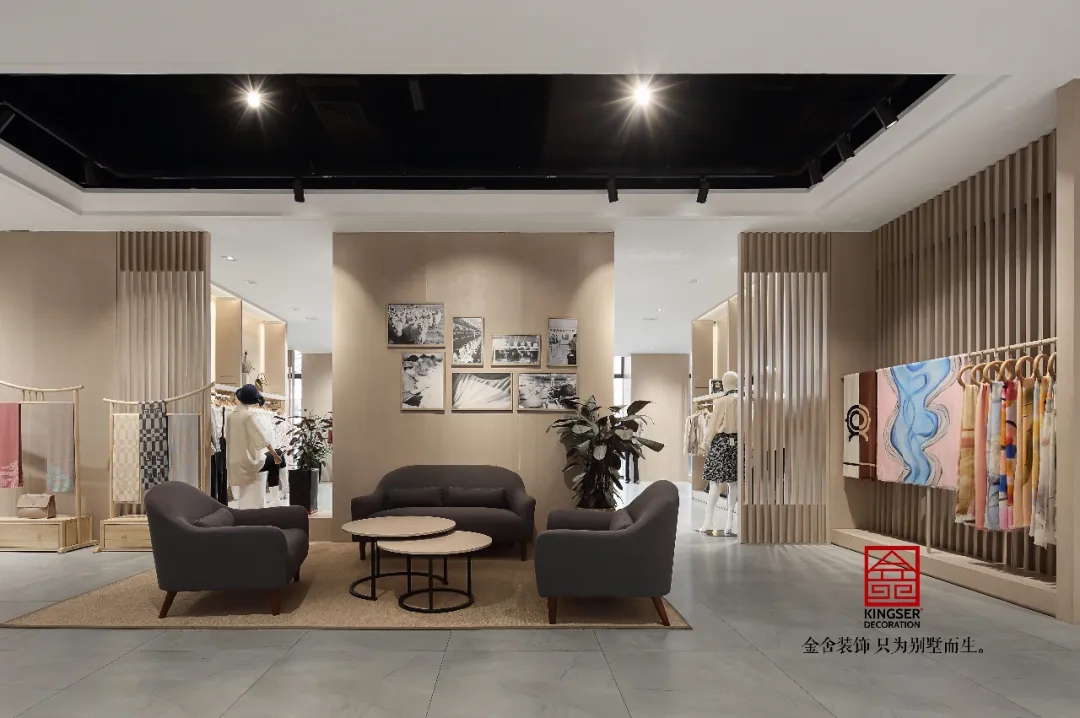 金舍裝飾服裝店工裝500平北歐風格實景案例