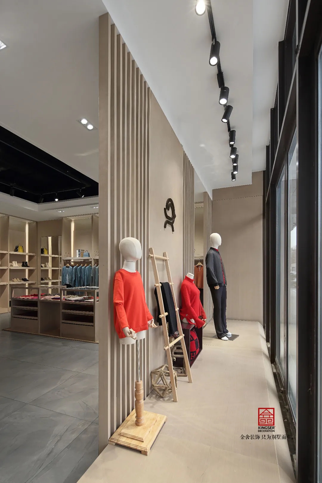 金舍裝飾服裝店工裝500平北歐風格實景案例