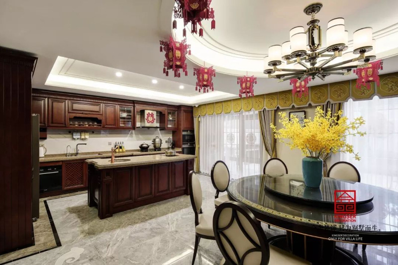 原河名墅600㎡新中式風格裝修實景圖案例