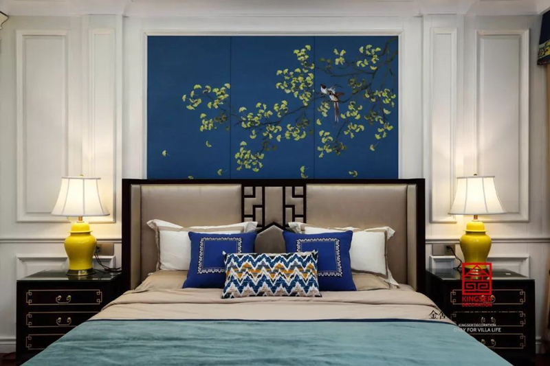 原河名墅600㎡新中式風格裝修實景圖案例