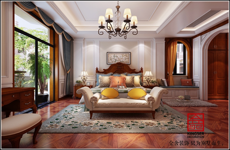 碧桂園212平美式風格效果圖