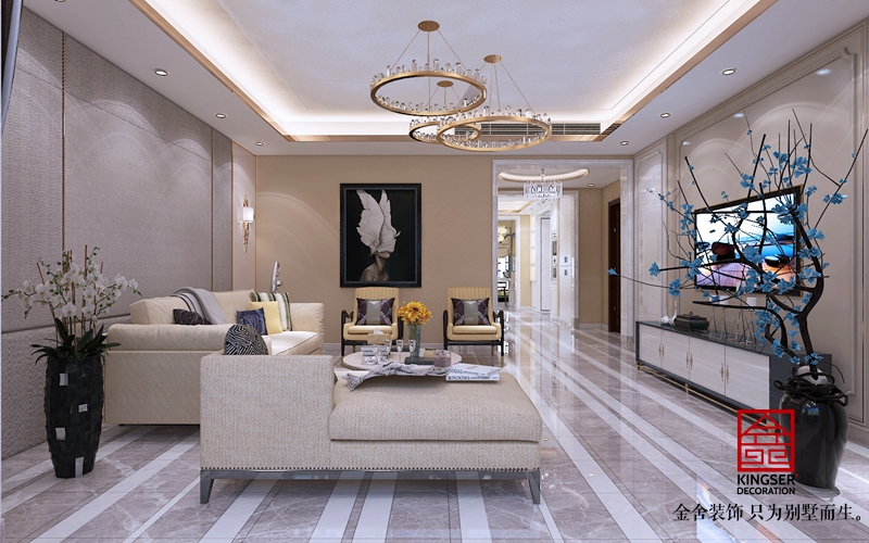 榮盛華府200輕奢風格效果圖