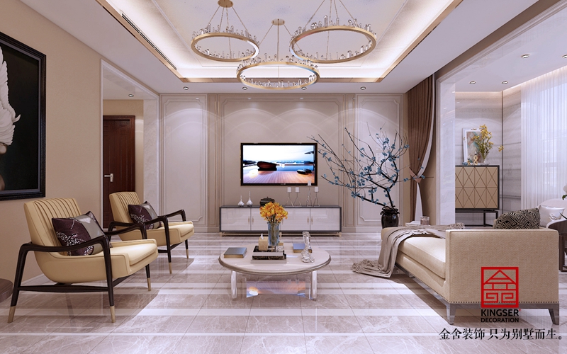 榮盛華府200輕奢風格效果圖