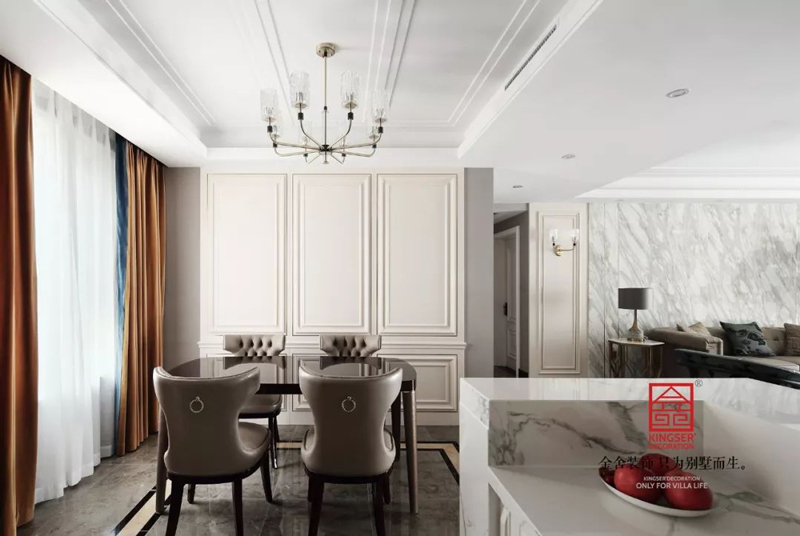 德賢公館160㎡輕奢風格家裝設計實景圖