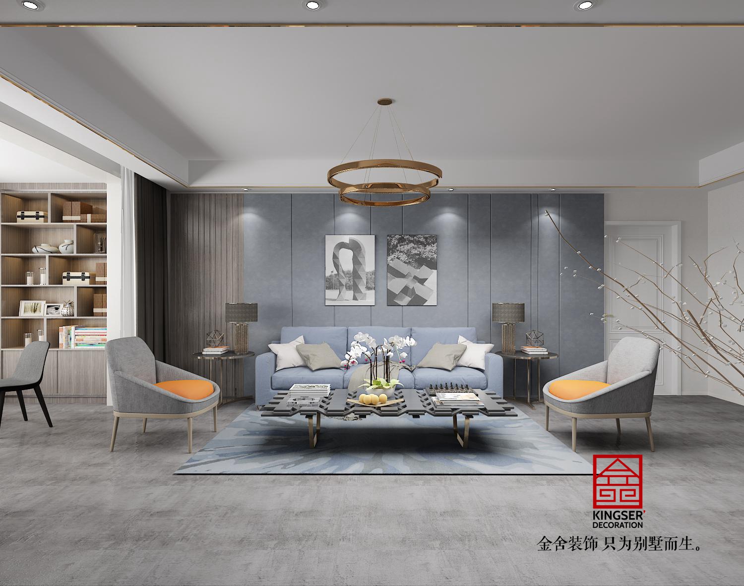 融創(chuàng)中心217平現(xiàn)代簡(jiǎn)約風(fēng)格案例