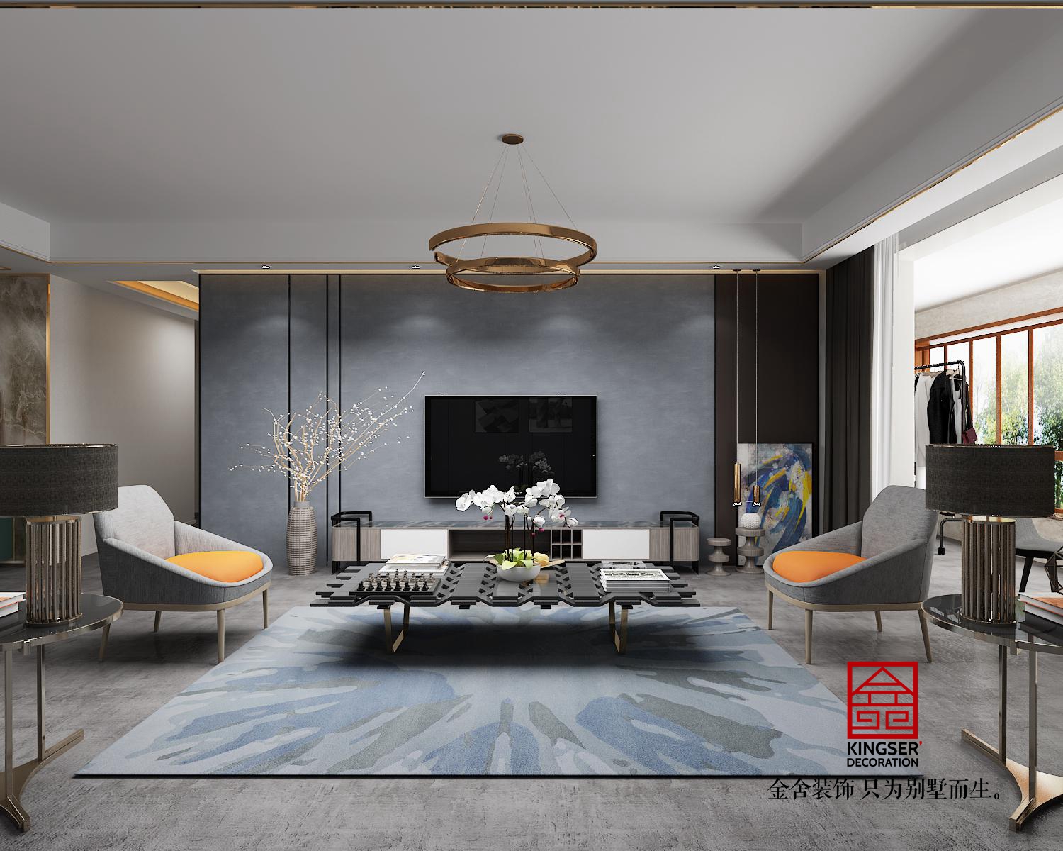 融創(chuàng)中心217平現(xiàn)代簡(jiǎn)約風(fēng)格案例