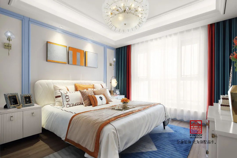 天海容天下樣板間137㎡美式風格實景圖