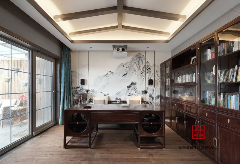 山水清音500㎡新中式風格別墅裝修實景圖