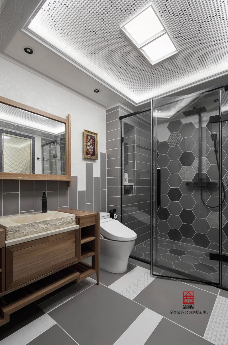 山水清音500㎡新中式風格別墅裝修實景圖