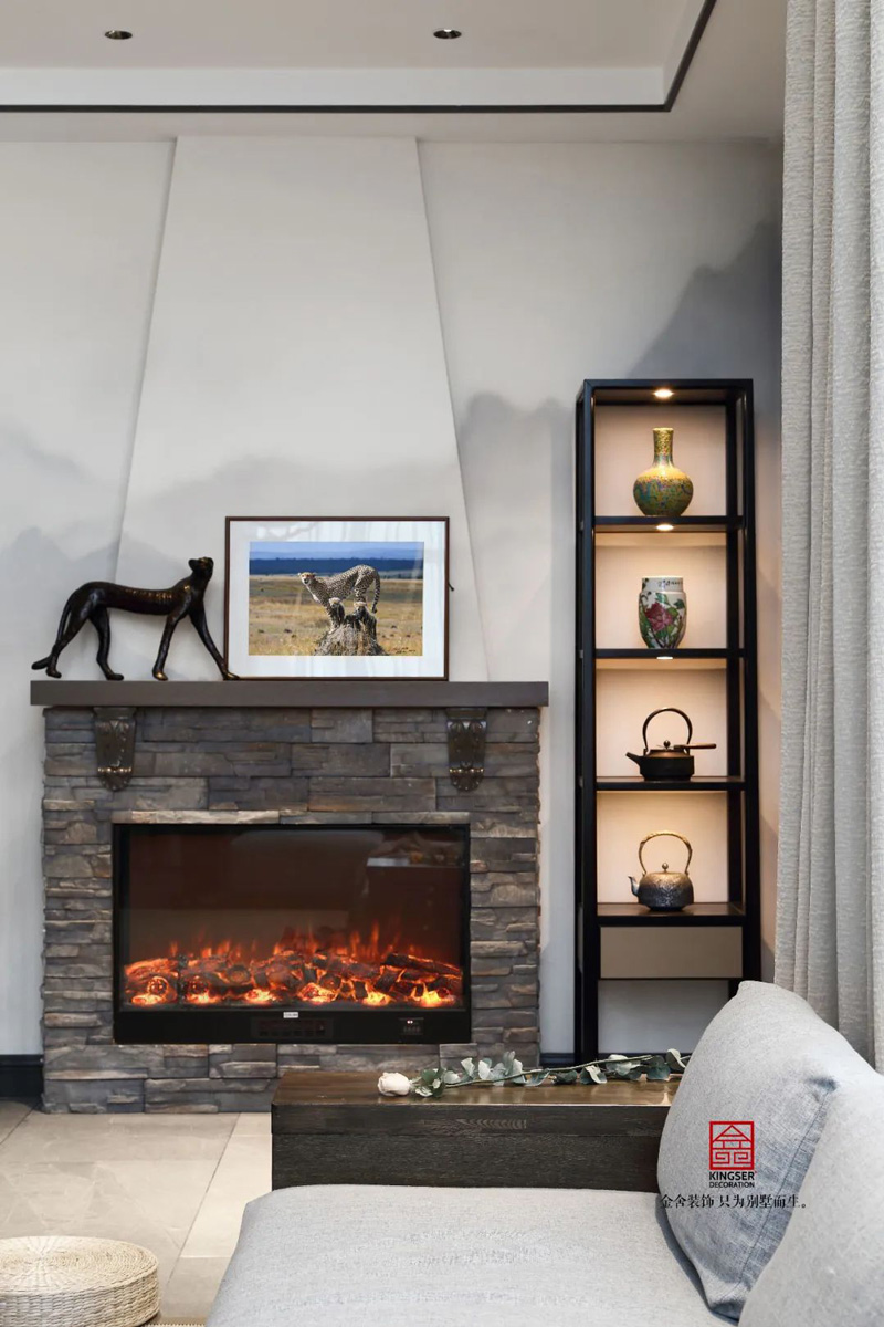 山水清音500㎡新中式風格別墅裝修實景圖