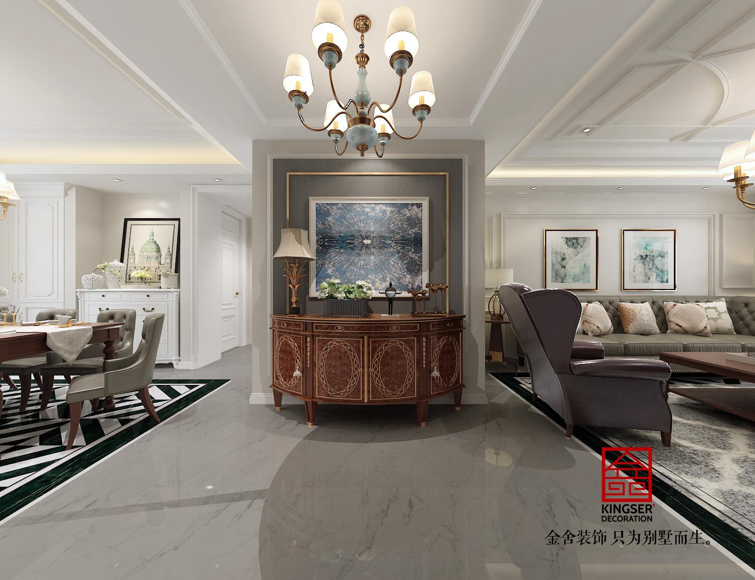 融創中心180平簡美風格案例