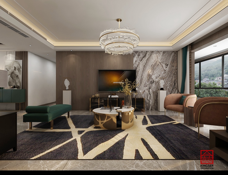 融創中心217平輕奢風格案例