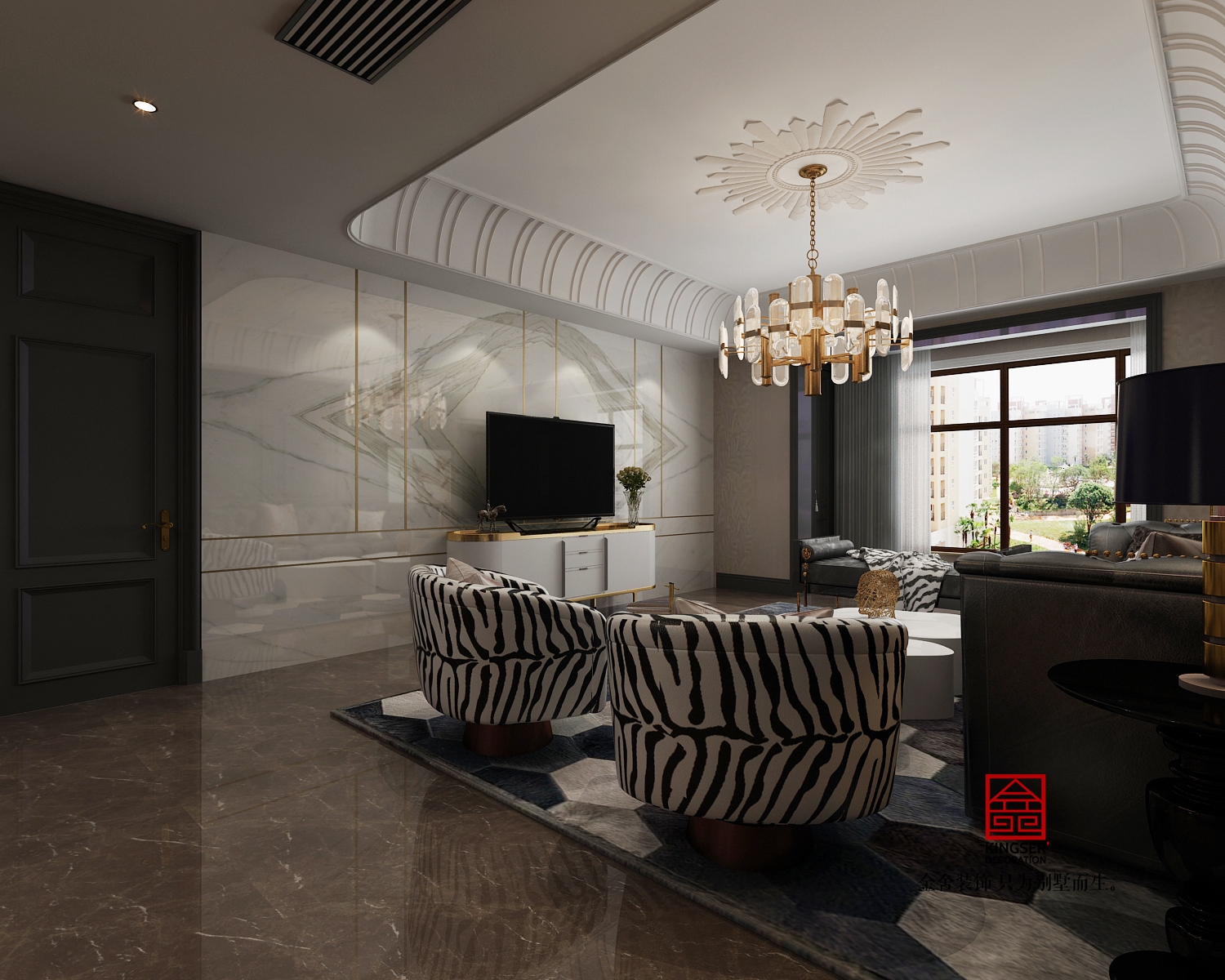 御河上院220㎡新古典裝修案例