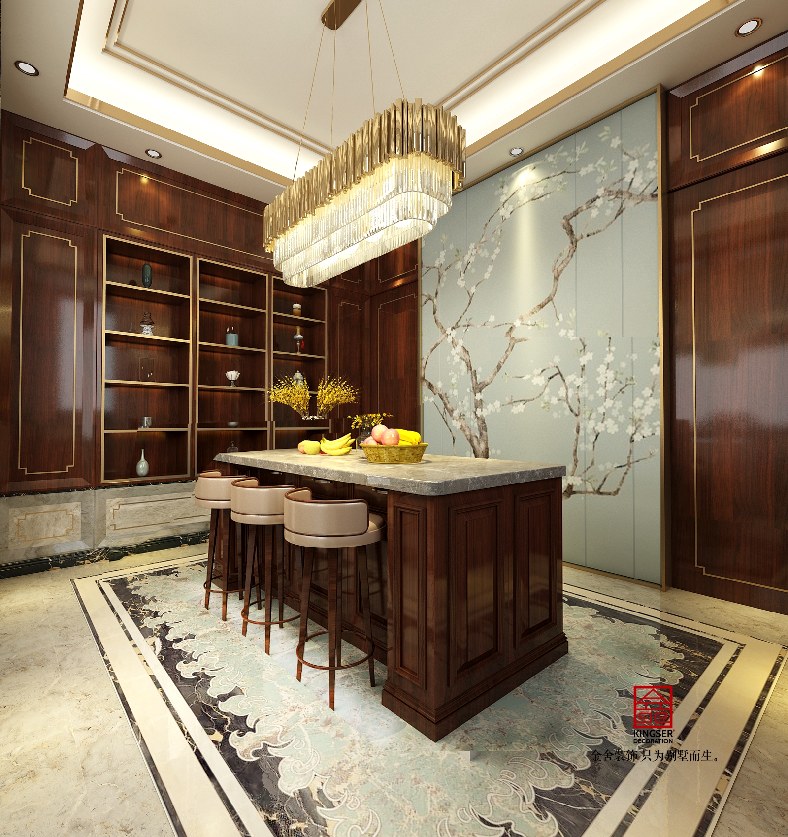 北苑800㎡別墅新中式風格設計圖