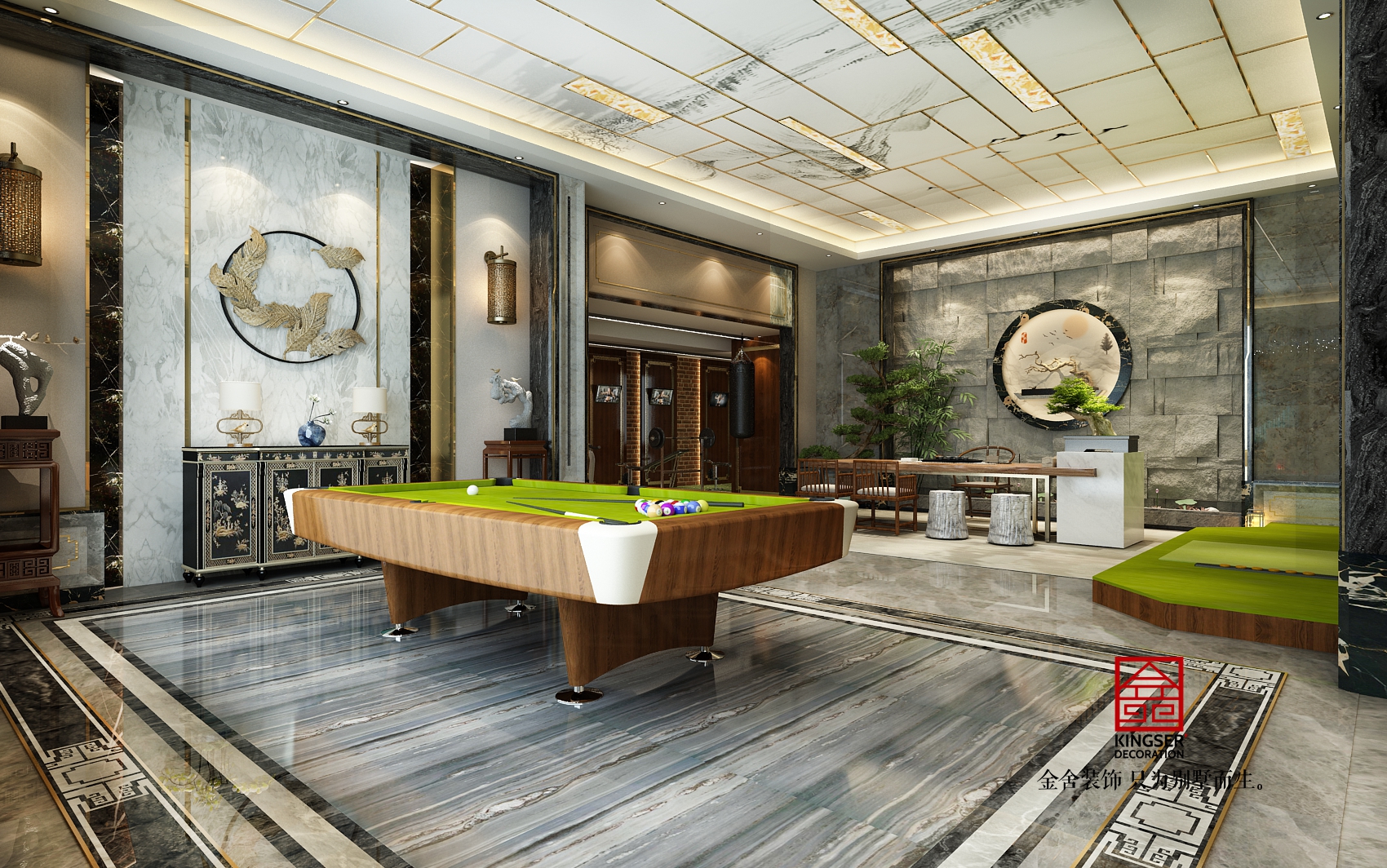 北苑800㎡別墅新中式風格設計圖