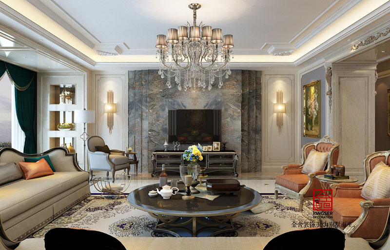 新源燕府550平新古典風格設計作品