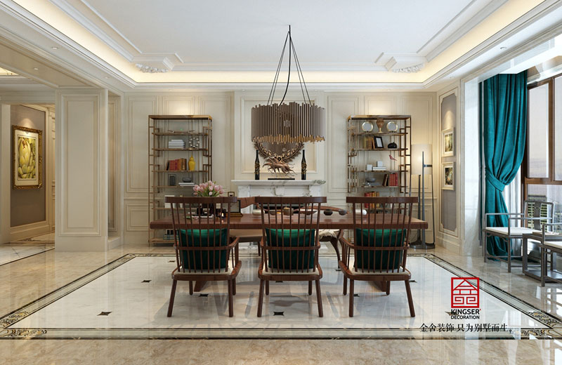 新源燕府550平新古典風格設計作品