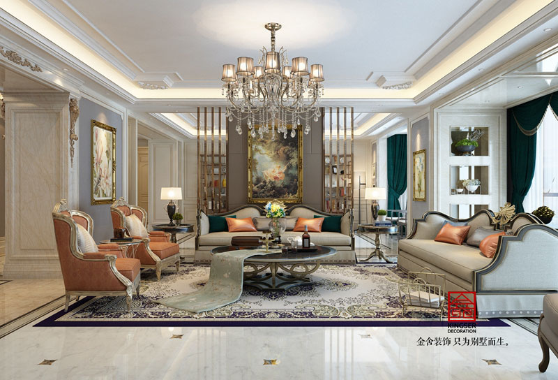 新源燕府550平新古典風格設計作品