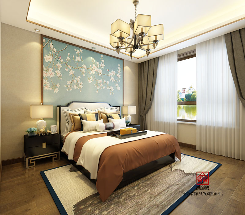 榮盛華府205平新中式設計效果圖