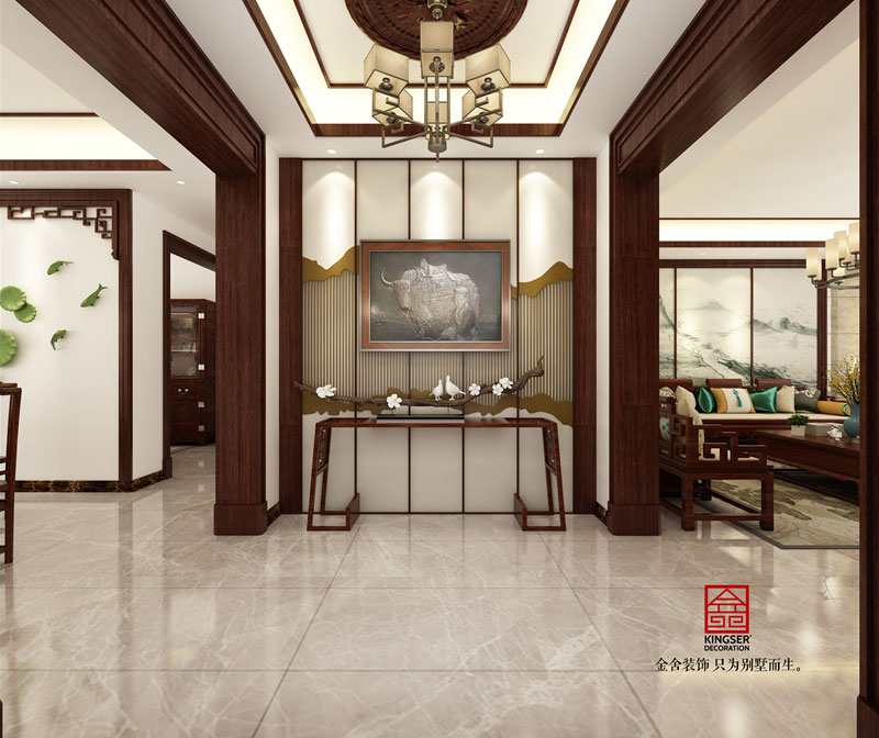 榮盛華府200平新中式裝修設計圖