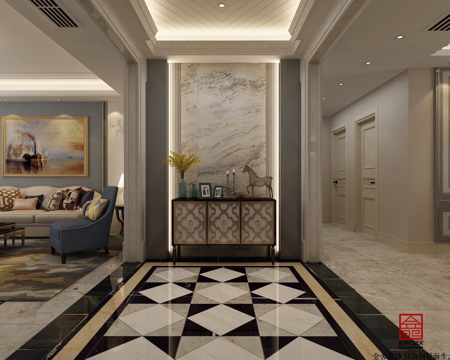 榮盛華府185平美式風(fēng)格