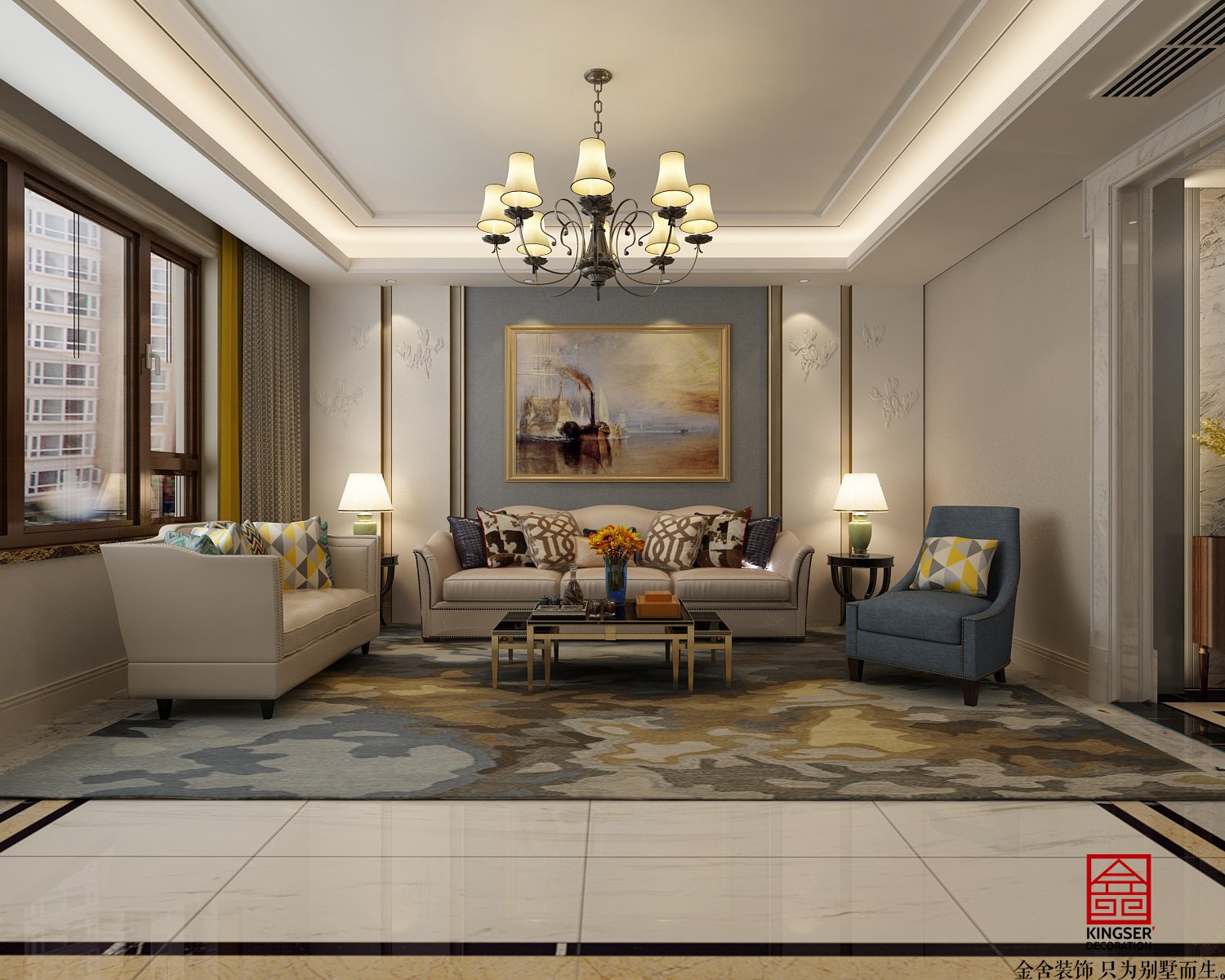 榮盛華府185平美式風(fēng)格